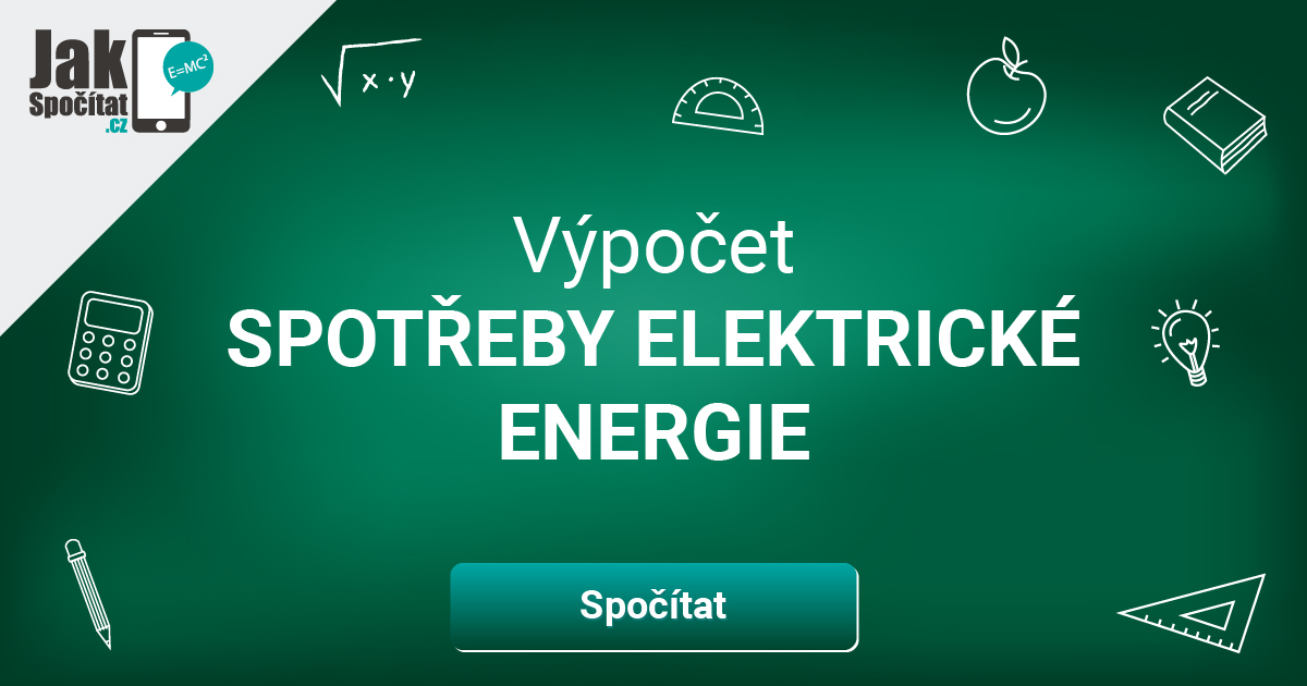 Jak vypočítat spotřebu spotřebiče kalkulačka?